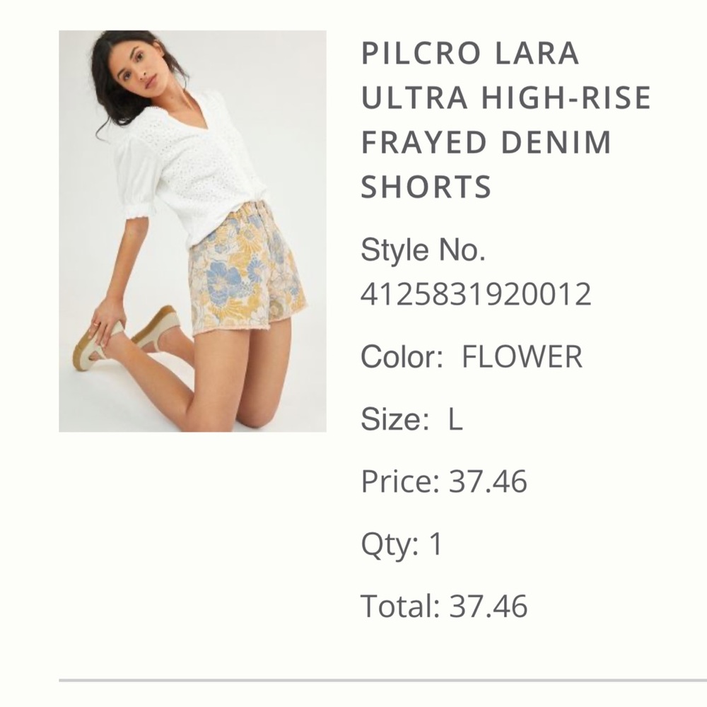Anthropologie Pilcro High Waisted Shorts